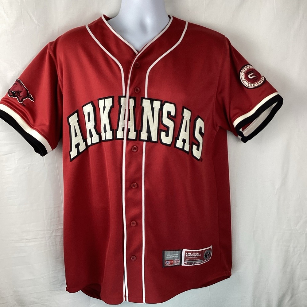Colosseum Athletics Arkansas Razorbacks Baseball Jersey Men's Large